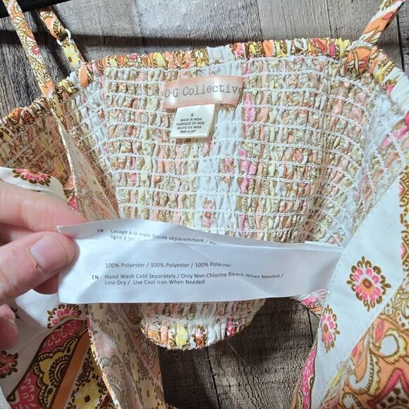 Band of Gypsies Multicolor Print Crop Top - Picture 4 of 4